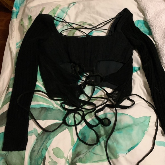 Almost.on.time custom upcycled corset sweater - Picture 4 of 4